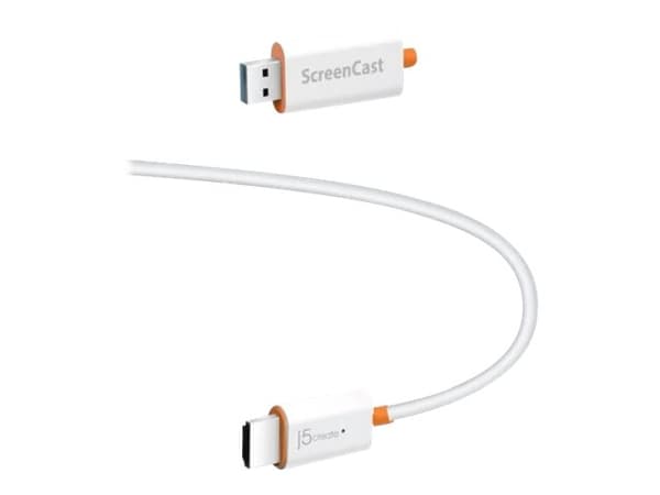 j5create JVAW56 - Trådløs lyd / video adapter - hvit