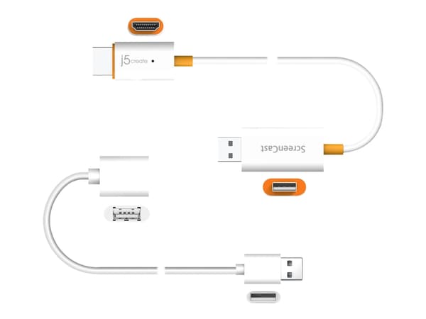 j5create JVAW56 - Trådløs lyd / video adapter - hvit