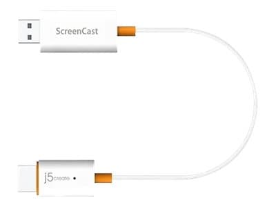 j5create JVAW56 - Trådløs lyd / video adapter - hvit