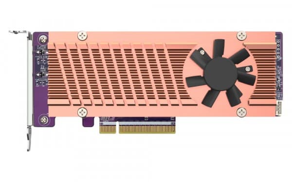 QNAP QM2-2P-384 - Lagringskontroller - PCIe 3.0 - lav profil - PCIe 3.0 x8