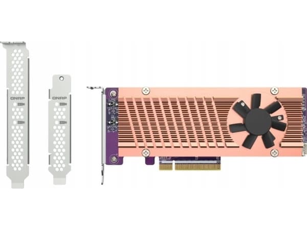 QNAP QM2-2P-384 - Lagringskontroller - PCIe 3.0 - lav profil - PCIe 3.0 x8