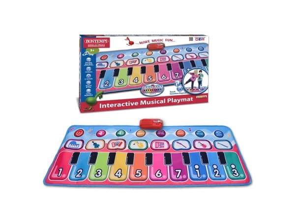 Bontempi Interactive Musical Playmat, Interaktiivinen musiikkilelumatto, 3 vuosi/vuosia, AA, Monivärinen