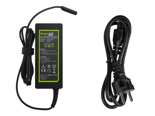 Green Cell PRO - Strømadapter - AC 100-240 V - 48 watt - svart - for Microsoft Surface 2, Pro, Pro 2, RT