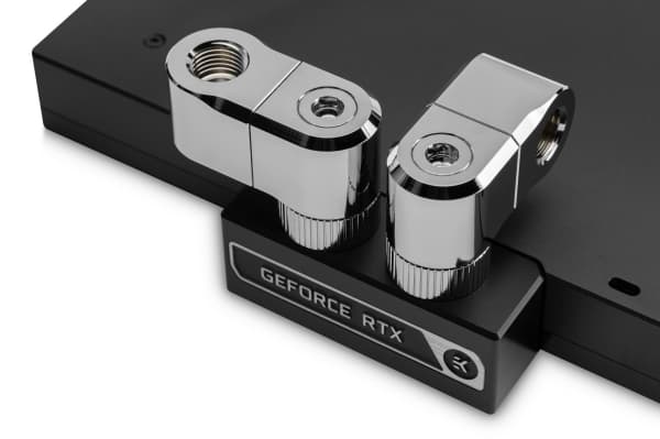 EK Water Blocks 3831109893456, Slangkoppling, mässing, Nickel, Silver, 1/4", 33 mm
