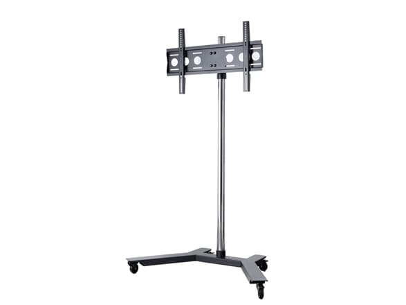 EDBAK TR5c-B - Monteringskomponent (stång, fot för stativ) - för platt panel - stål - RAL 9006, svart pulverlack - skärmstorlek: 22"-60"