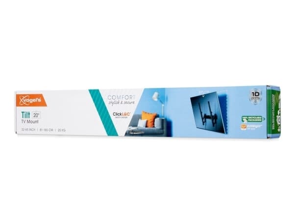 Vogel''s 3834130, 81,3 cm (32"), 165,1 cm (65"), 100 x 100 mm, 400 x 400 mm, 0 - 20°, lajittelu