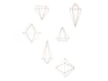 Miniatyrbilde 1 av 5: Umbra 470520-880, Monokromatisk, Geometri, 225,6 mm, 25,4 cm, 108 mm, 449 g