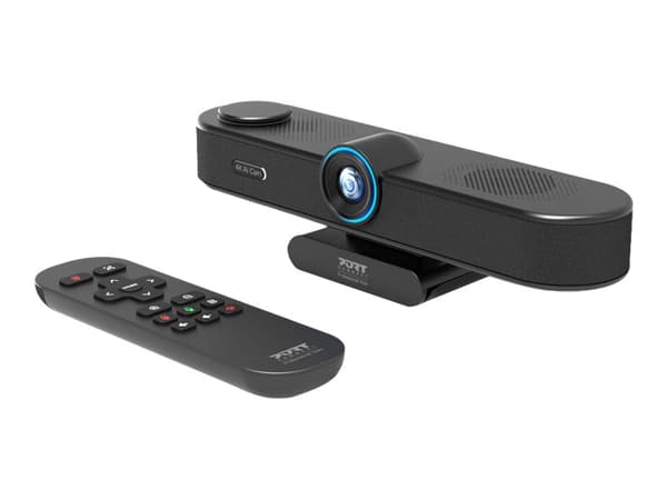 PORT Connect - Konferansekamera - PTZ - farge - 8,3 MP - 3840 x 2160 - 4K - USB 3.1 Gen 1 / USB-C 3.1 Gen 1 - DC 12 V Sort