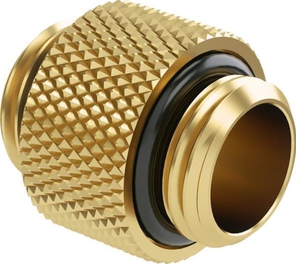 Barrow-adapter rett G1/4 tommer hann til G1/4 tommer hann, 10 mm - gull