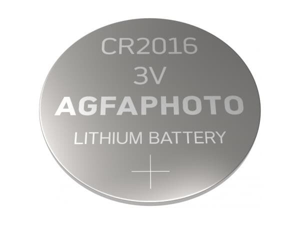 AgfaPhoto 150-803180, Engangsbatteri, CR2016, Lithium, 3 V, 5 stykker, Sølv