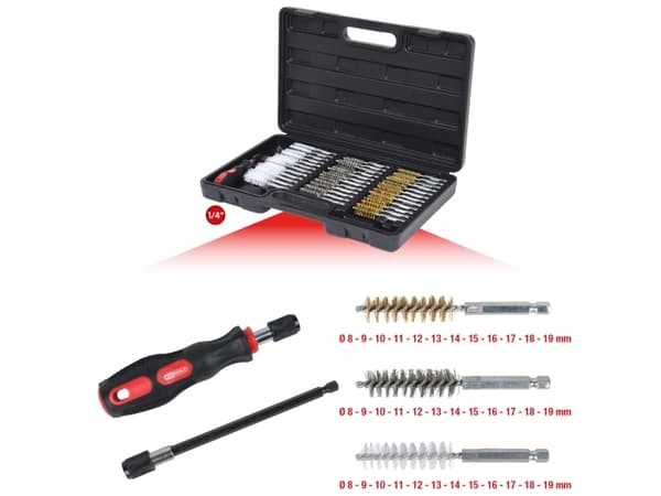 KS TOOLS MASTER rengjøringsbørstesett, 38 stk. (340.0010)