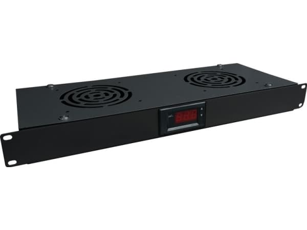Alantec Ventilation panel 19" 1U with thermostat (SA-F-1U-2-T-C)