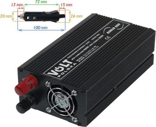 SINUS 600 12/230V spændingsomformer (300/600W)