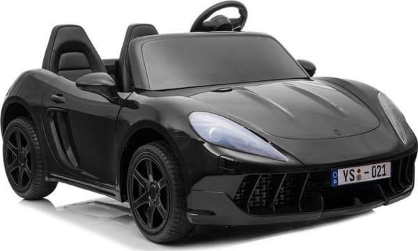 Lean Cars Ultra kraftig og stor toseters elbil for barn YSA021A, sort