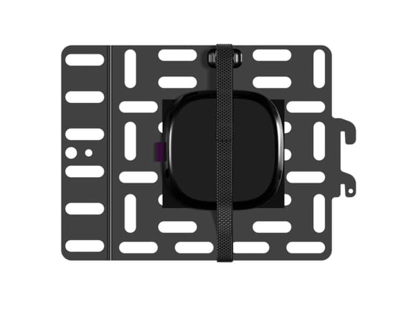 Sanus SASP1 Streaming Device Panel - Monteringskomponent (monteringsplate) - for nettverksmediaspiller - svart - bak flatpanel