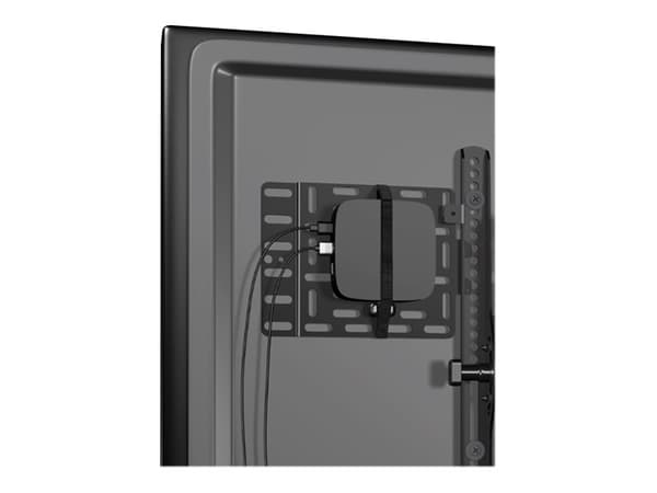 Sanus SASP1 Streaming Device Panel - Monteringskomponent (monteringsplate) - for nettverksmediaspiller - svart - bak flatpanel