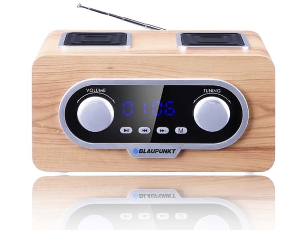Blaupunkt PP5.2CR, bärbar, FM, 87,5 - 108 Mhz, 3 W, trä, roterar
