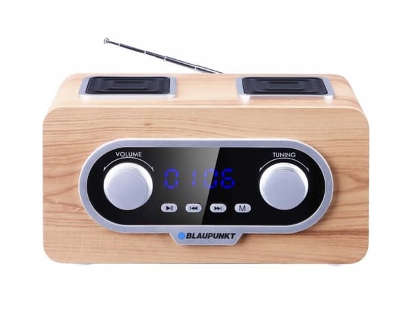 Blaupunkt PP5.2CR, bärbar, FM, 87,5 - 108 Mhz, 3 W, trä, roterar