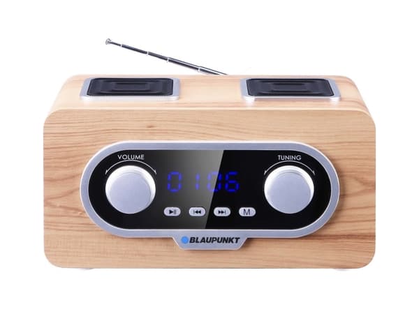 Blaupunkt PP5.2CR, bärbar, FM, 87,5 - 108 Mhz, 3 W, trä, roterar