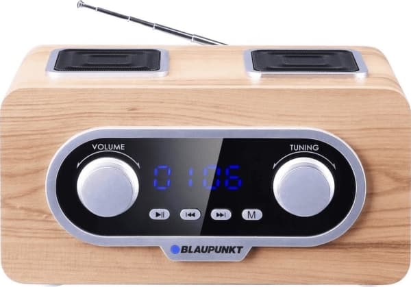 Blaupunkt PP5.2CR, bärbar, FM, 87,5 - 108 Mhz, 3 W, trä, roterar