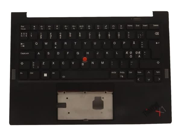 Chicony - Kannettavan tietokoneen vaihtonäppäimistö - Trackpointilla - taustavalaistu - QWERTY - pohjoismainen - FRU - yläsuojuksella - ThinkPad X1 C