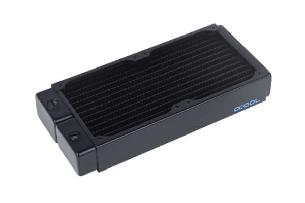 Alphacool 11992, Vannblokk, 12 cm, Sort, Gjennomsiktig