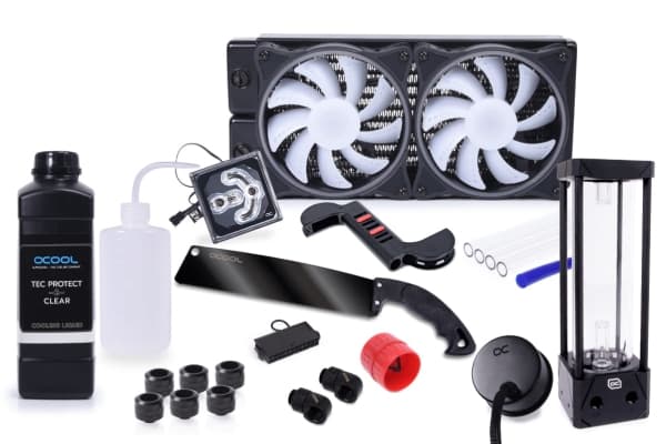 Alphacool 11992, Vannblokk, 12 cm, Sort, Gjennomsiktig Sort, Gjennomsiktig