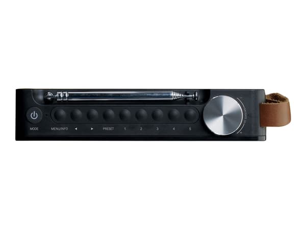 Lenco PDR-040 - Bærbar DAB-radio - 3 watt - svart, bambus