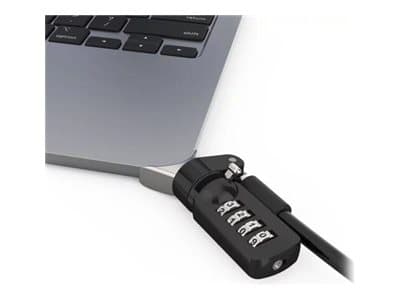 Compulocks Ledge Lock Adapter for MacBook Air 13" M2-M4 with Combination Lock Silver - Låsadapter for sikkerhetskabel - med kombinasjonskabellås - fo