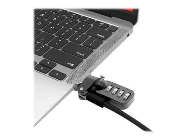 Compulocks Ledge Lock Adapter for MacBook Air 13" M2-M4 with Combination Lock Silver - Låsadapter for sikkerhetskabel - med kombinasjonskabellås - fo