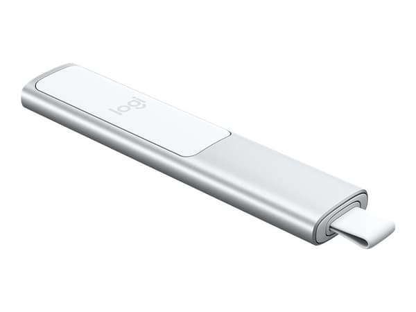 Logitech Spotlight - Esityskaukosäädin - 3 painiketta - hopea