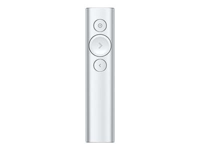 Logitech Spotlight - Esityskaukosäädin - 3 painiketta - hopea