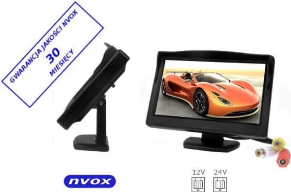 Autostereot Nvox LCD-monitori 5cali 12v