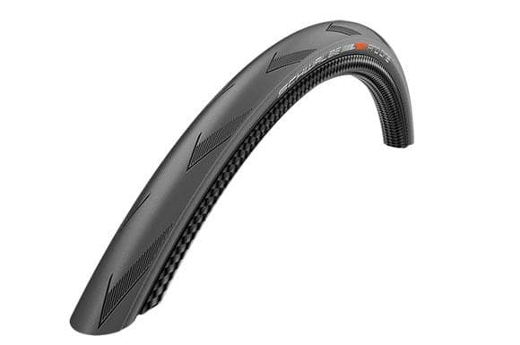 Schwalbe Pro One Tube Type, 25", Bybruk/eventyr, Trening, Slangeløst, Foldevulst, Banesykling, Sort