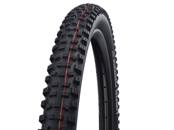 Schwalbe Hans Dampf, 29", MTB, Slangeløst, Foldevulst, Off-road, Sort, Oransje