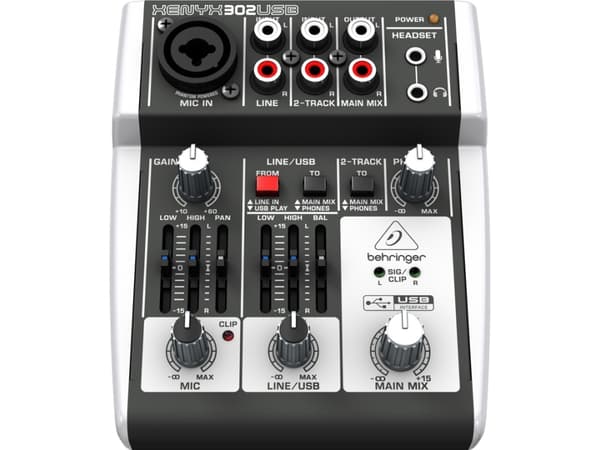 Behringer X302USB, 5 kanaler