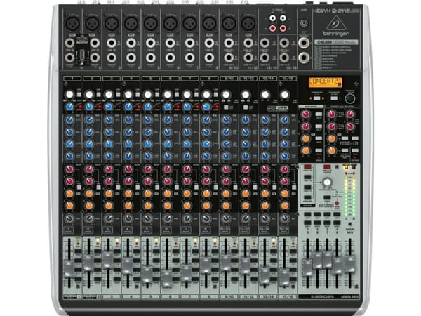 Behringer QX2442USB, 24 kanavaa, 445 mm, 440 mm, 440 mm, 140 mm, 5,7 kg