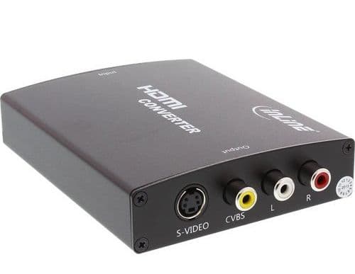 InLine 65006, Svart, 1920 x 1080 pixlar, 1080i, 1080p, 480p, 576p, 720p, NTSC, PAL, HDMI, Composite, S-Video, RCA