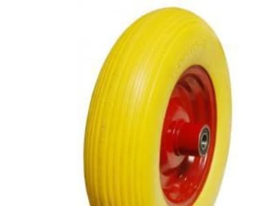 KIINTEÄ VAAHTOMUOVIPYÖRÄN KULUTUSPINTALINJA 400MM 400MPL - ILMAN AKSELIA