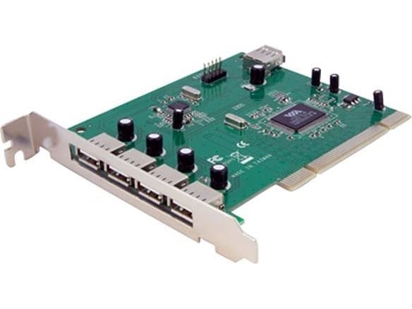 StarTech.com PCIUSB7, PCI/PCI-X, USB 2.0, PCI 2.2, Vihreä, CE, FCC, TAA, REACH, VIA/VLI - VT6212