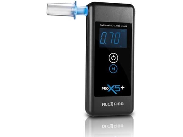AlcoFind PRO X-5 | Sähkökemiallinen puhalluskoje | platina-anturilla, 2 x AAA