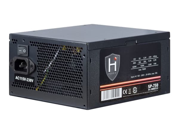 HiPower SP-750 - Strømforsyning (intern) - ATX12V 2.4 - AC 100/240 V - 750 watt - aktiv PFC