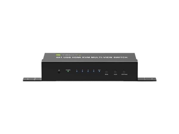 Techly IDATA HDMI-401MV, HDMI, 1.3a, Metalli, Musta, 60 Hz, 480p, 576i, 576p, 720p, 1080i, 1080p