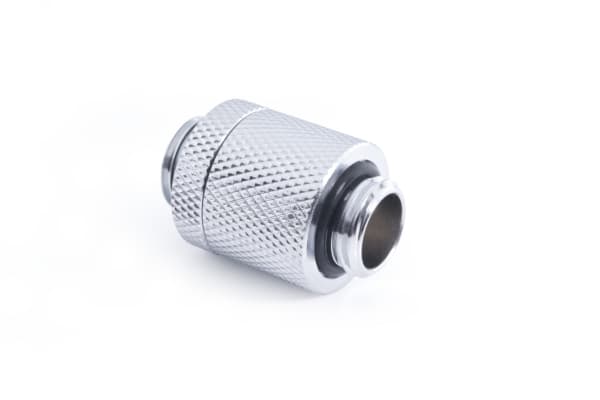 Alphacool ES D-Plug, Radiatorfäste, mässing, Krom, 1/4", Hankoppling, 1,5 Bar