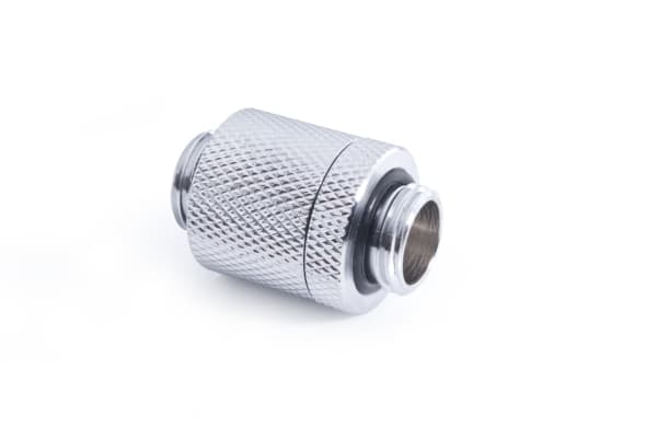 Alphacool ES D-Plug, Radiatorfäste, mässing, Krom, 1/4", Hankoppling, 1,5 Bar