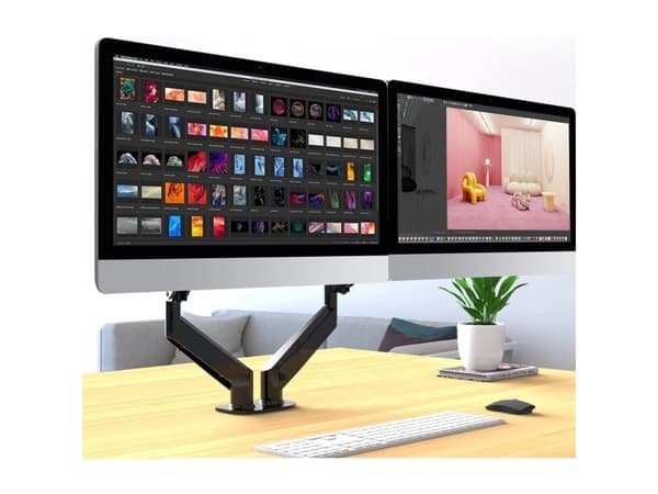 Techly ICA-LCD 462B, Klämma, 43,2 cm (17"), 81,3 cm (32"), 75 x 75 mm, 100 x 100 mm, Svart