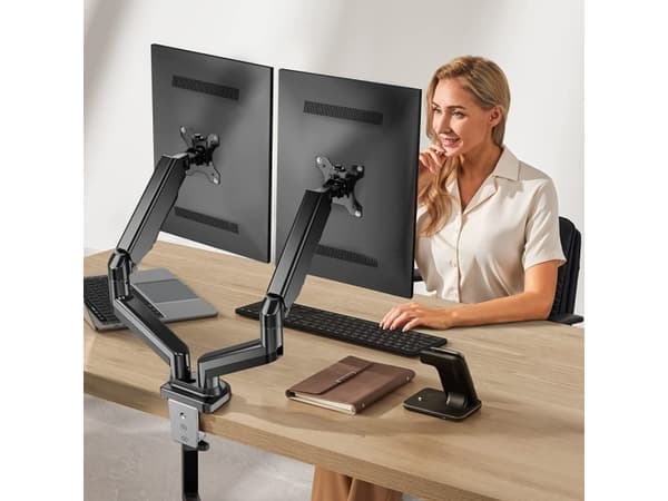 Techly ICA-LCD 462B, Klämma, 43,2 cm (17"), 81,3 cm (32"), 75 x 75 mm, 100 x 100 mm, Svart
