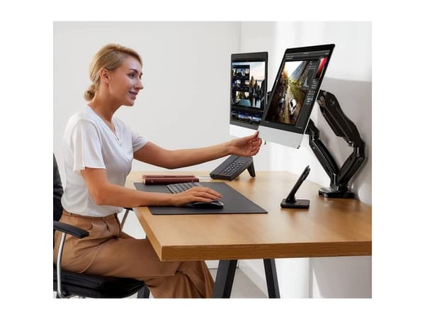 Techly ICA-LCD 462B, Klämma, 43,2 cm (17"), 81,3 cm (32"), 75 x 75 mm, 100 x 100 mm, Svart
