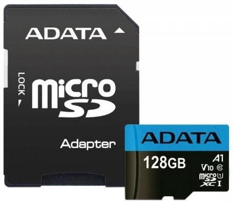 ADATA Premier - Flashminnekort (microSDXC til SD-adapter inkludert) - 128 GB - UHS Class 1 / Class10 - microSDXC UHS-I - for detaljhandel
