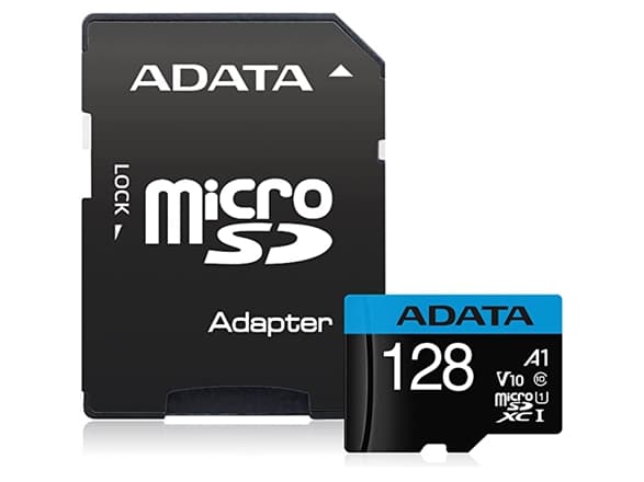 ADATA Premier - Flashminnekort (microSDXC til SD-adapter inkludert) - 128 GB - UHS Class 1 / Class10 - microSDXC UHS-I - for detaljhandel